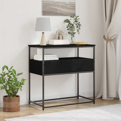 Konsolentisch mit Schubladen Schwarze Eiche 75 x 40 x 75 cm