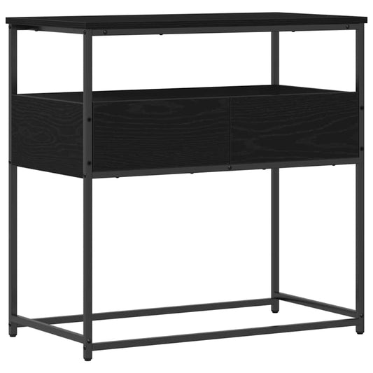 Konsolentisch mit Schubladen Schwarze Eiche 75 x 40 x 75 cm