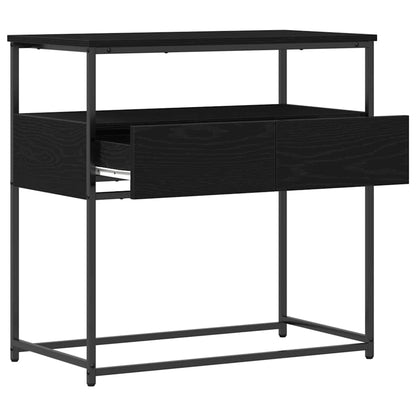Konsolentisch mit Schubladen Schwarze Eiche 75 x 40 x 75 cm
