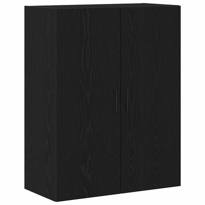 Wandmontierter Schrank Schwarze Eiche 69.5 x 34 x 90 cm