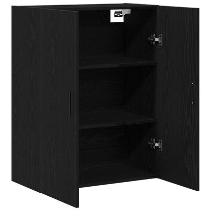 Wandmontierter Schrank Schwarze Eiche 69.5 x 34 x 90 cm