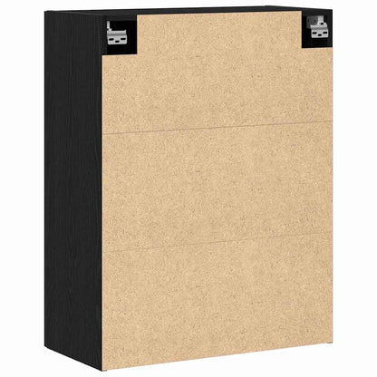Wandmontierter Schrank Schwarze Eiche 69.5 x 34 x 90 cm