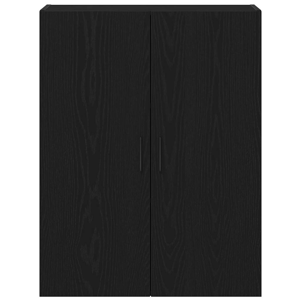 Wandmontierter Schrank Schwarze Eiche 69.5 x 34 x 90 cm