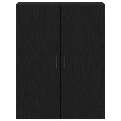 Wandmontierter Schrank Schwarze Eiche 69.5 x 34 x 90 cm