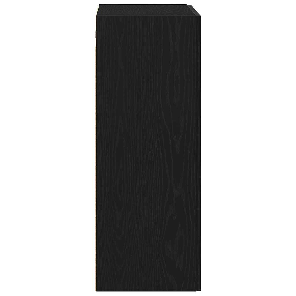 Wandmontierter Schrank Schwarze Eiche 69.5 x 34 x 90 cm