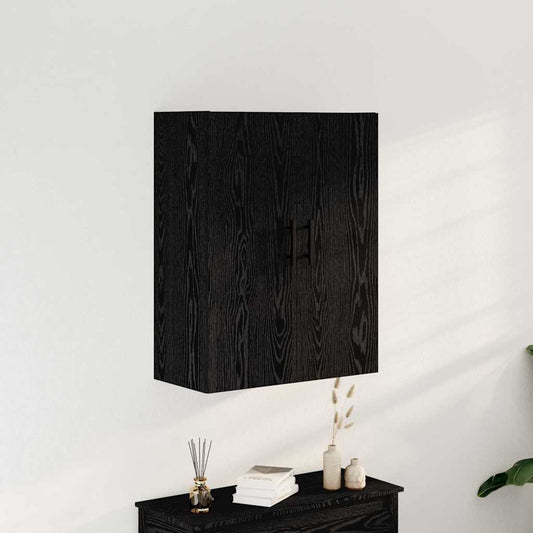 Wandmontierter Schrank Schwarze Eiche 69.5 x 34 x 90 cm