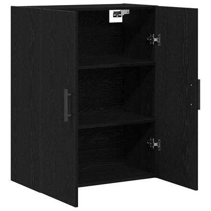 Wandmontierter Schrank Schwarze Eiche 69.5 x 34 x 90 cm