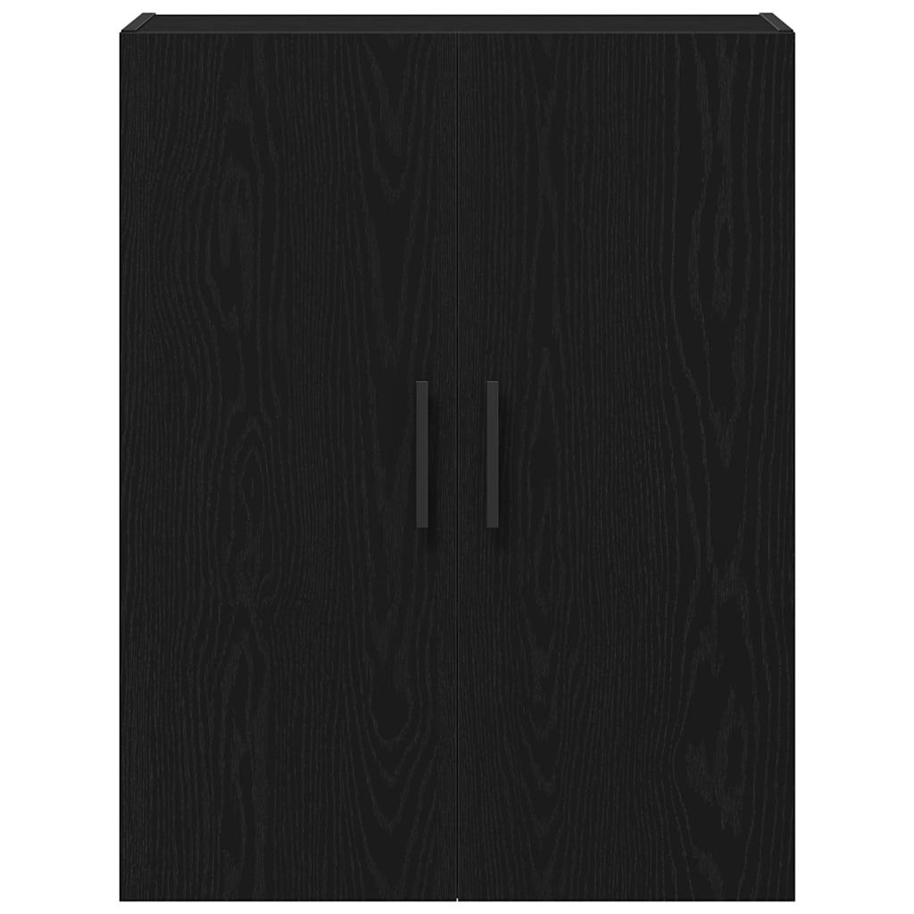 Wandmontierter Schrank Schwarze Eiche 69.5 x 34 x 90 cm