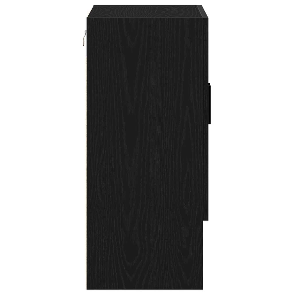 Wandschrank Schwarze Eiche 60 x 31 x 70 cm Holzwerkstoff