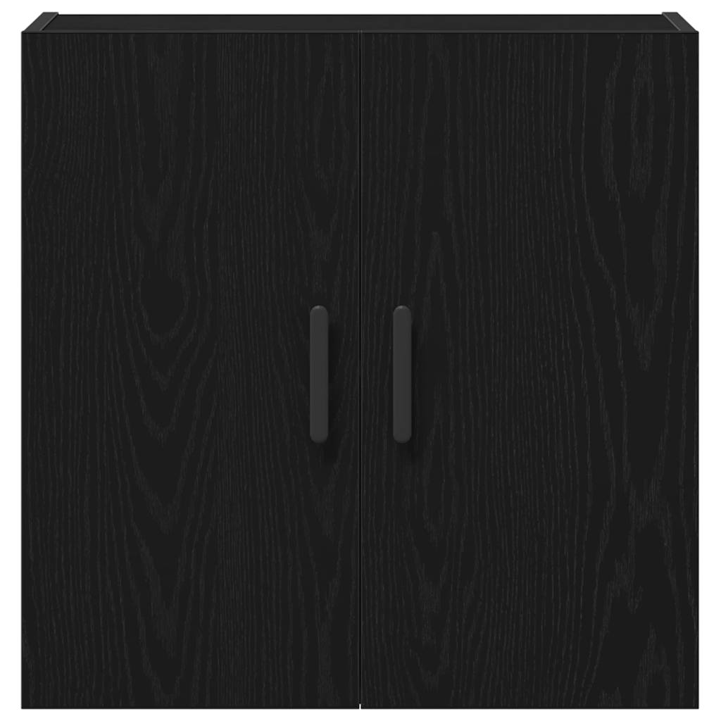 Wandschrank Schwarz Eichen-Optik 60 x 31 x 60 cm Holzwerkstoff