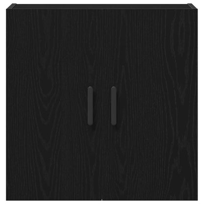 Wandschrank Schwarz Eichen-Optik 60 x 31 x 60 cm Holzwerkstoff