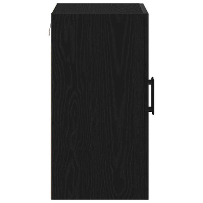 Wandschrank Schwarz Eichen-Optik 60 x 31 x 60 cm Holzwerkstoff