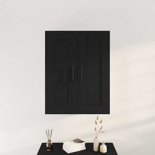 Wandmontierter Schrank Schwarze Eiche 69.5 x 34 x 90 cm