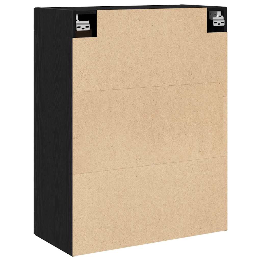Wandmontierter Schrank Schwarze Eiche 69.5 x 34 x 90 cm