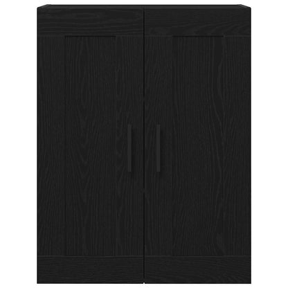 Wandmontierter Schrank Schwarze Eiche 69.5 x 34 x 90 cm