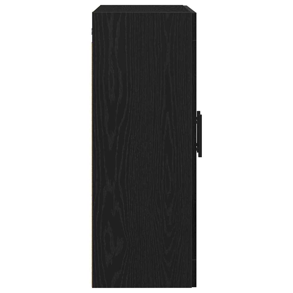 Wandmontierter Schrank Schwarze Eiche 69.5 x 34 x 90 cm