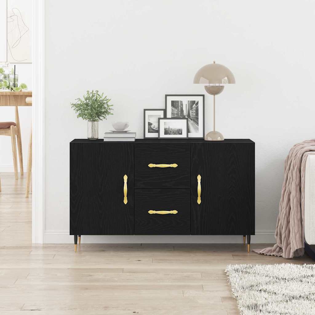Sideboard Schwarze Eiche 100 x 36 x 60 cm Holzwerkstoff