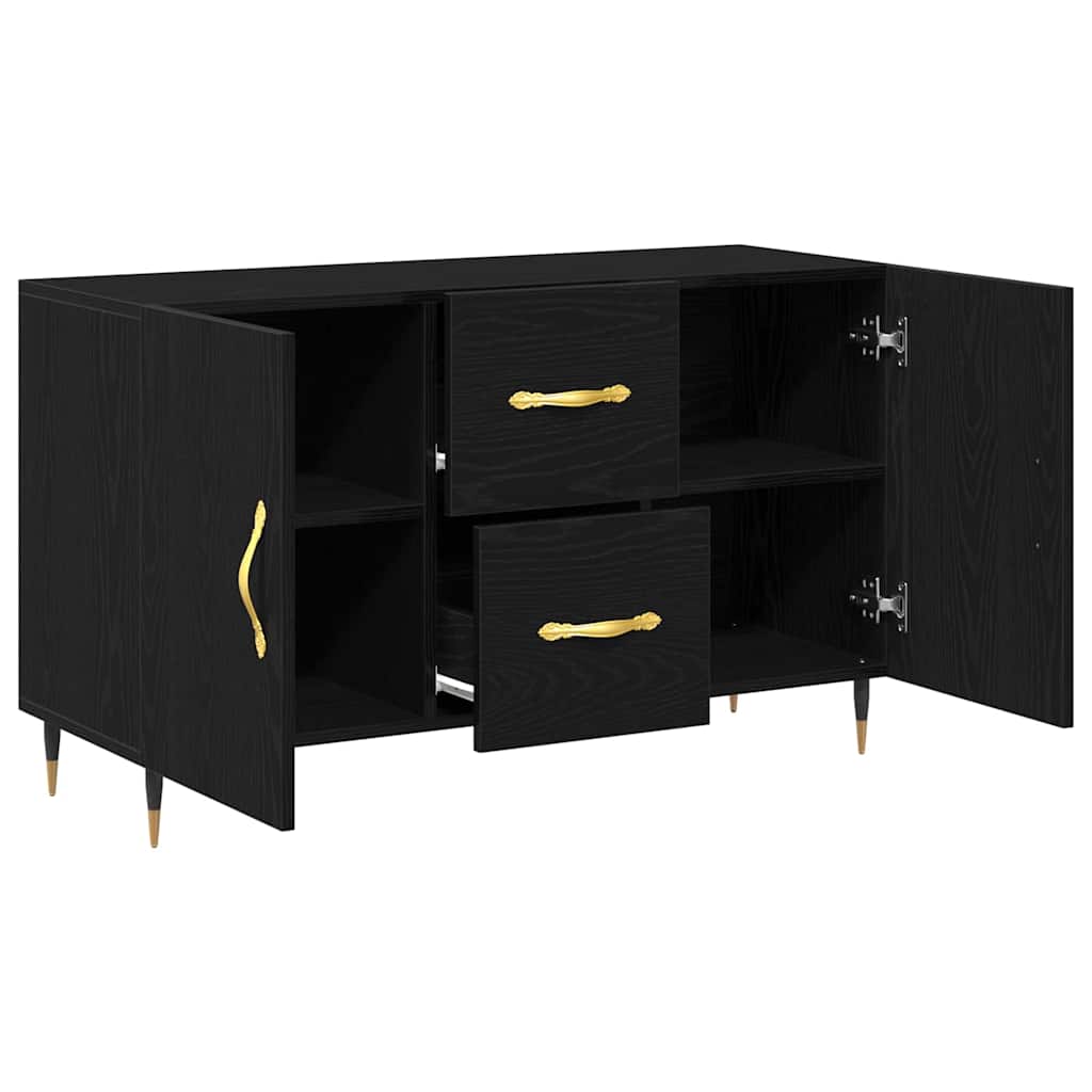 Sideboard Schwarze Eiche 100 x 36 x 60 cm Holzwerkstoff