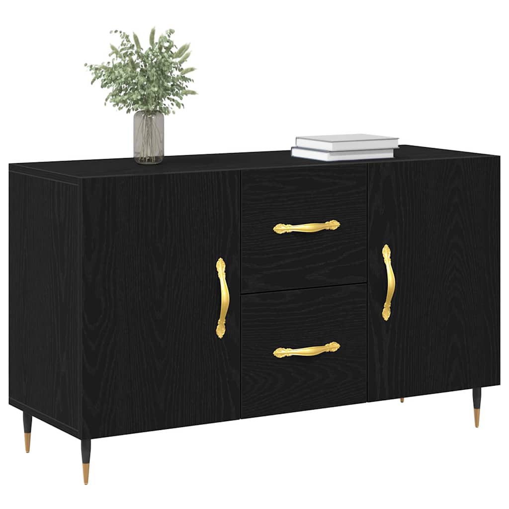 Sideboard Schwarze Eiche 100 x 36 x 60 cm Holzwerkstoff