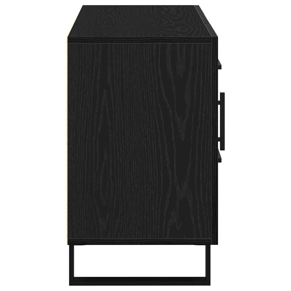 Sideboard Schwarze Eiche 100 x 36 x 60 cm Holzwerkstoff