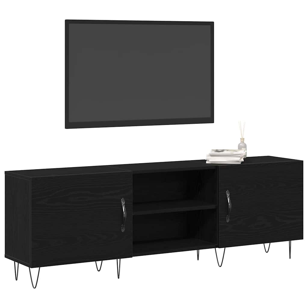 TV-Schränk Schwarze Eiche 150 x 30 x 50 cm Holzwerkstoff