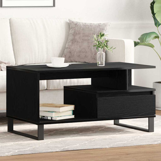 Couchtisch Schwarze Eiche 90 x 49 x 45 cm Holzwerkstoff