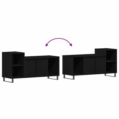 TV-Schrankset Schwarz Eichen-Optik 100 x 35 x 55 cm