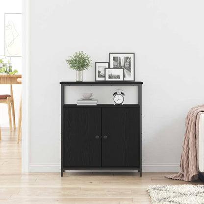 Sideboard Schwarze Eiche 70 x 30 x 80 cm Holzwerkstoff