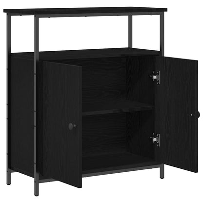 Sideboard Schwarze Eiche 70 x 30 x 80 cm Holzwerkstoff