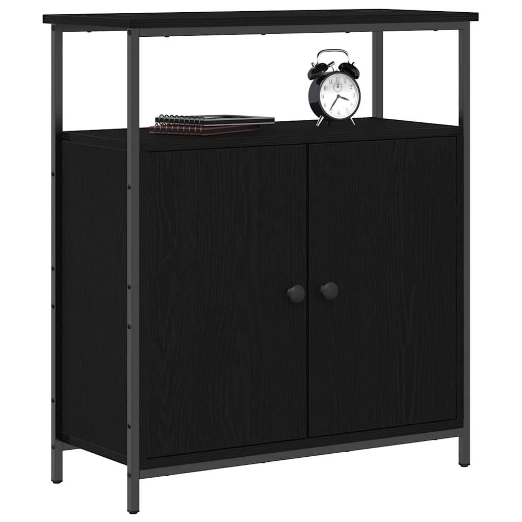 Sideboard Schwarze Eiche 70 x 30 x 80 cm Holzwerkstoff