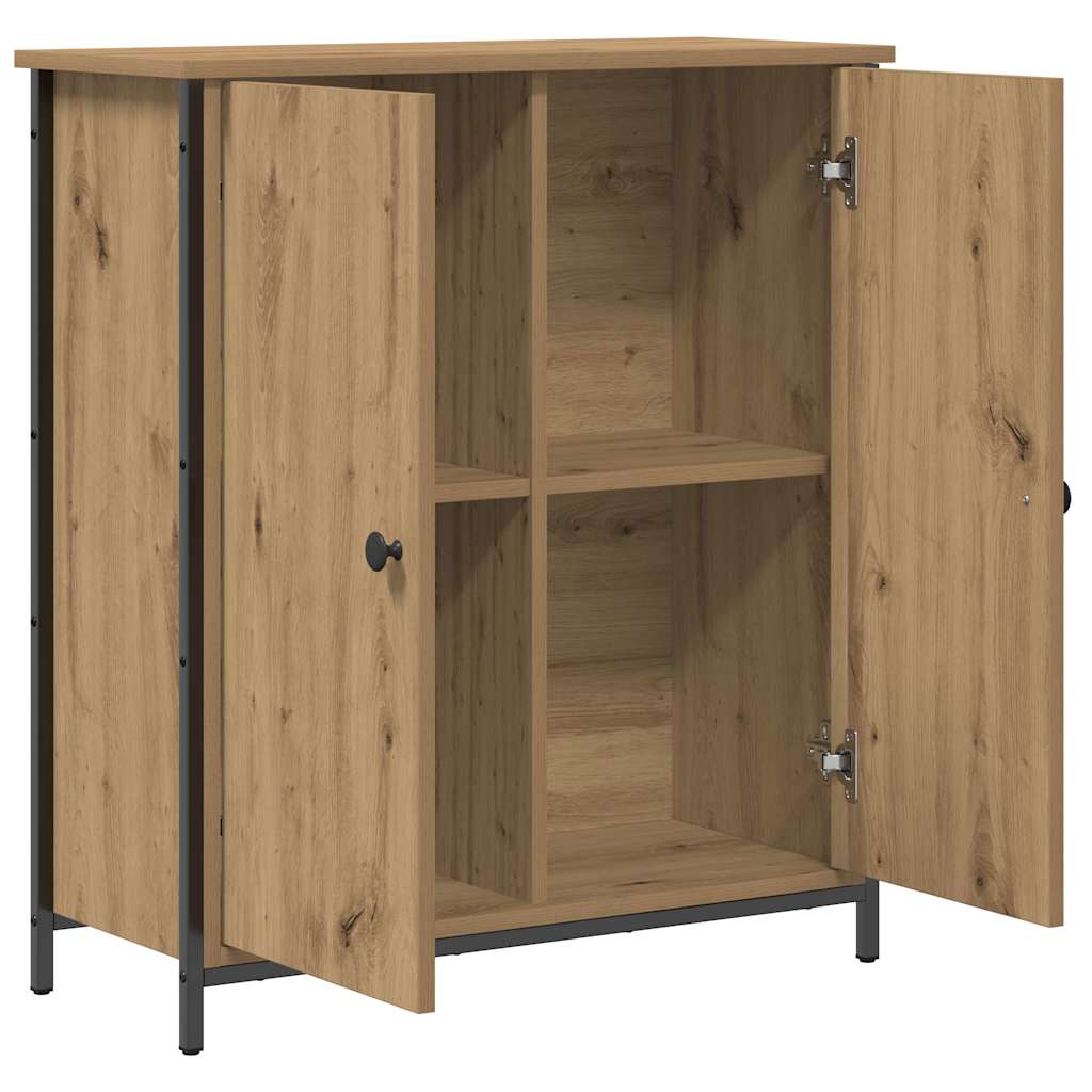 Sideboard Eiche handwerklich 70 x 30 x 80 cm Holzwerkstoff