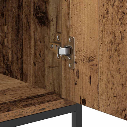 Sideboard Alte Holz 69x35x80 cm Ingenieurholz und Stahl