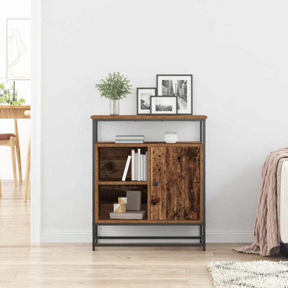 Sideboard Alte Holz 69x35x80 cm Ingenieurholz und Stahl