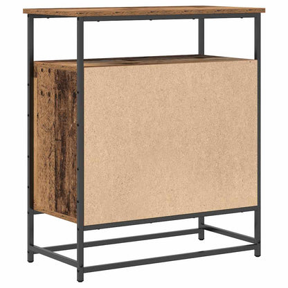 Sideboard Alte Holz 69x35x80 cm Ingenieurholz und Stahl