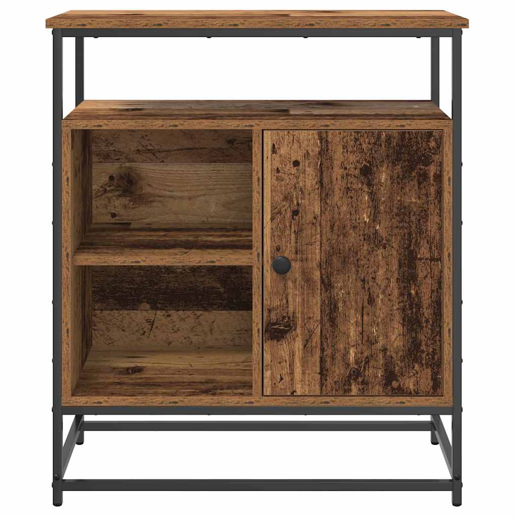 Sideboard Alte Holz 69x35x80 cm Ingenieurholz und Stahl