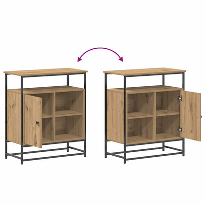 Sideboard Artisan Eiche 69x35x80 cm engineered Holz und Stahl