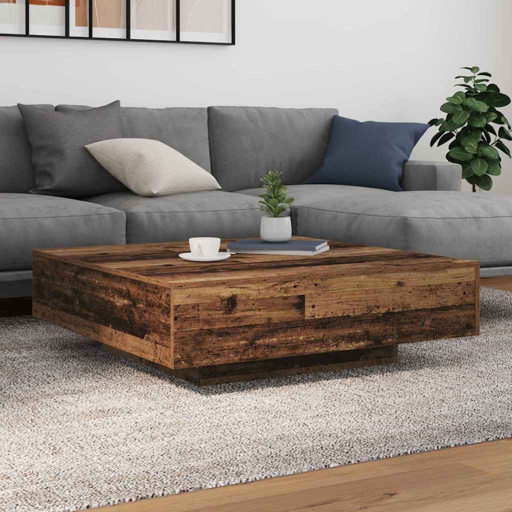 Couchtisch Altholz 100 x 100 x 31 cm Holzwerkstoff