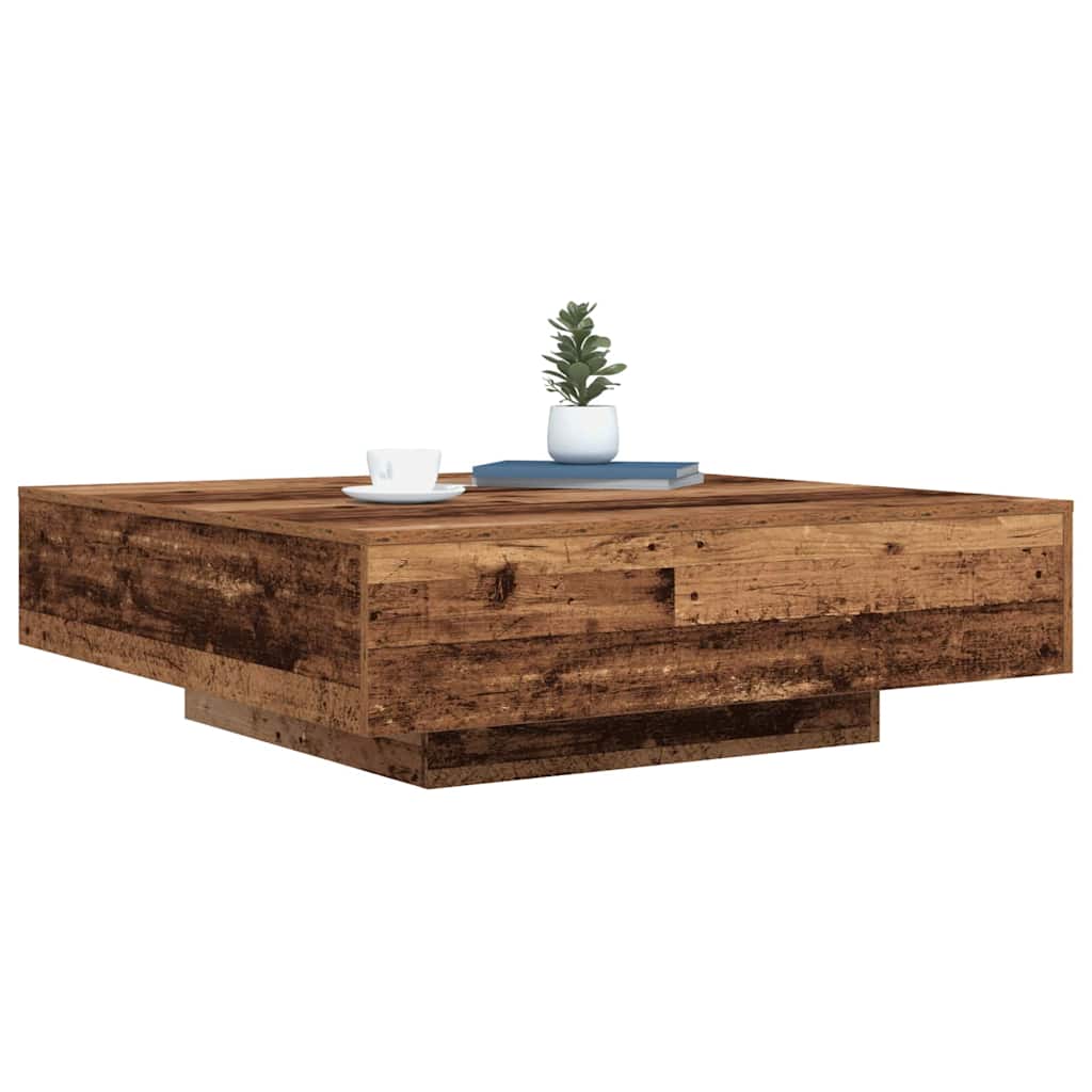 Couchtisch Altholz 100 x 100 x 31 cm Holzwerkstoff