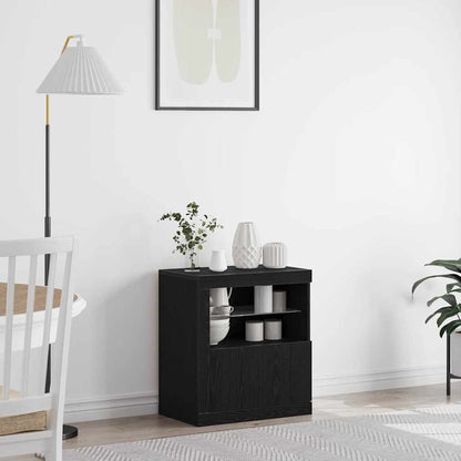 Sideboard Schwarz 60,5 x 37 x 67 cm Holzwerkstoff