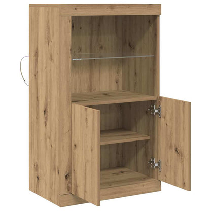 Beistellschrank Eiche handwerklich 60,5 x 37 x 100 cm