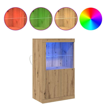 Beistellschrank Eiche handwerklich 60,5 x 37 x 100 cm