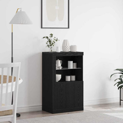 Beistellschrank Schwarze Eiche 60,5 x 37 x 100 cm Holzwerkstoff