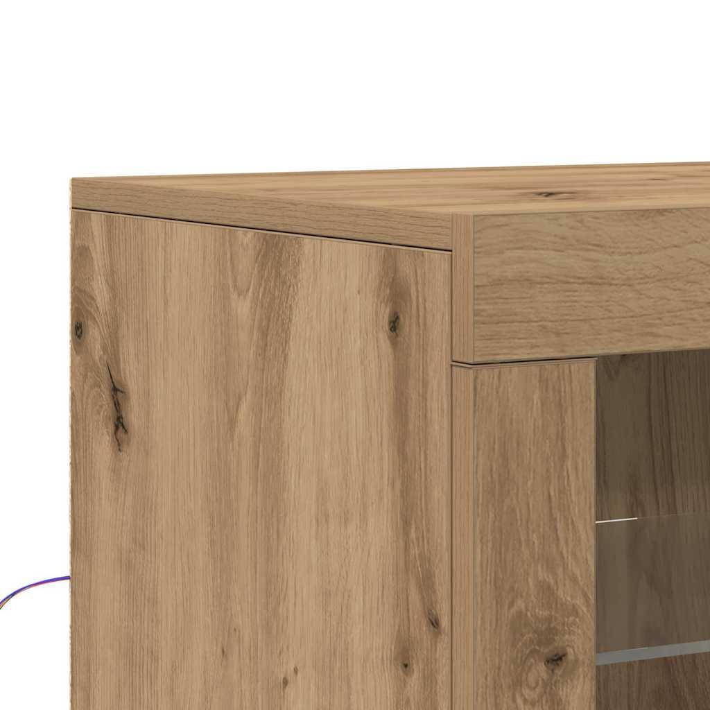 Beistellschrank 2 pcs Eiche handwerklich 41 x 37 x 67 cm