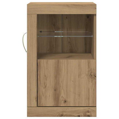 Beistellschrank 2 pcs Eiche handwerklich 41 x 37 x 67 cm
