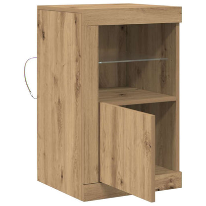 Beistellschrank 2 pcs Eiche handwerklich 41 x 37 x 67 cm