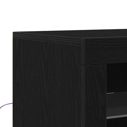 Beistellschrank 2 pcs Schwarze Eiche 41 x 37 x 67 cm