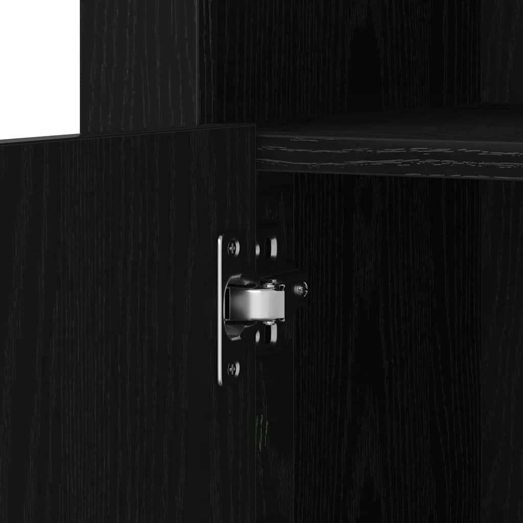 Beistellschrank 2 pcs Schwarze Eiche 41 x 37 x 67 cm