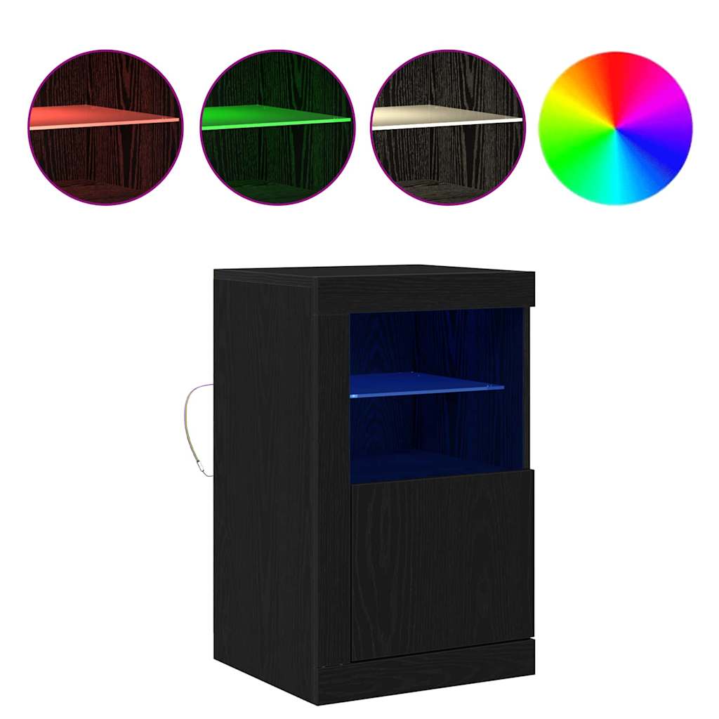 Beistellschrank 2 pcs Schwarze Eiche 41 x 37 x 67 cm