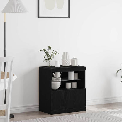 Sideboard Schwarz 60 x 37 x 67 cm Holzwerkstoff