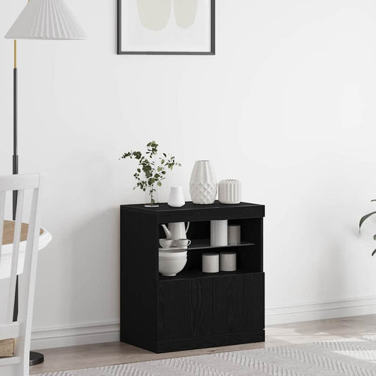 Sideboard Schwarz 60 x 37 x 67 cm Holzwerkstoff